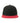 Atlantis Headwear_SNAP BACK-S_SNAS_Black Red_FRONT_SNASNRRO