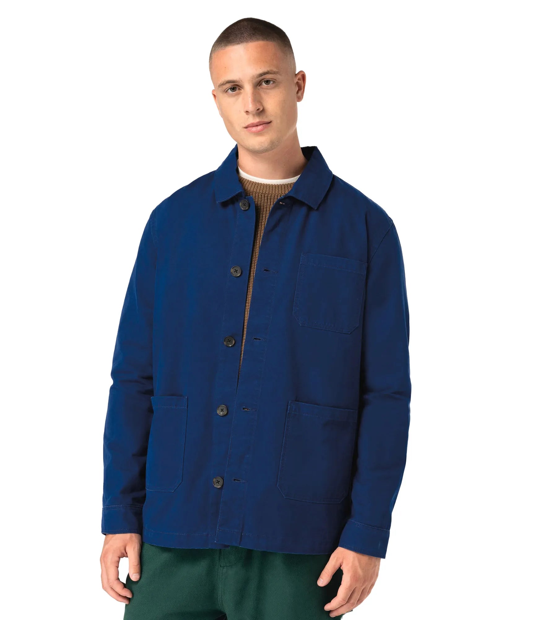 Eco-Friendly Men's Washed Effect Work Jacket – Fruit Distribution